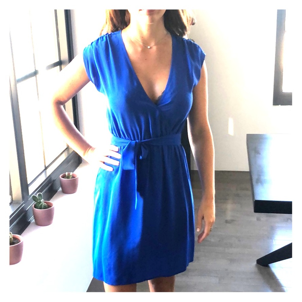 Amanda Uprichard Blue Silk Dress